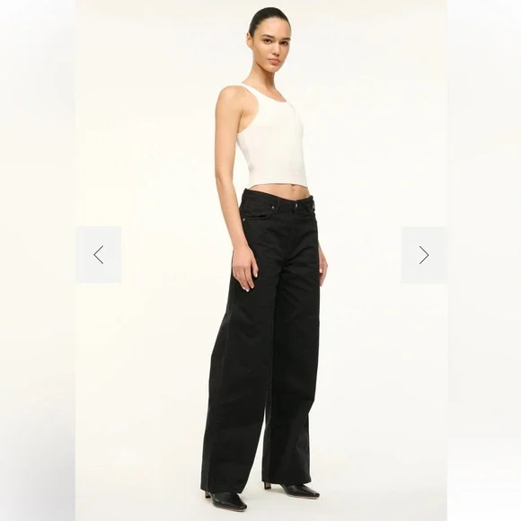 STAUD X Wrangler The Loose Jean in Black
